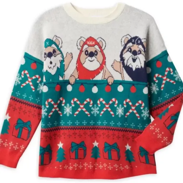 New * Ewok Christmas Sweater For Kids By Spirit Jersey – Star Wars