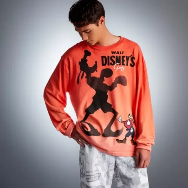 New * Goofy Long Sleeve T-Shirt For Adults – 90Th Anniversary