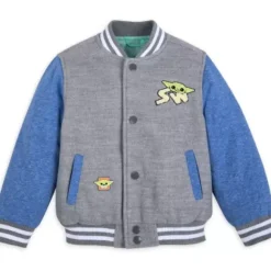 * Grogu Letterman Jacket For Kids – Star Wars: The Mandalorian