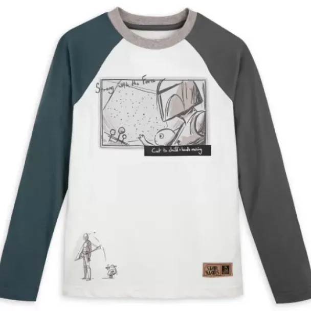 Hot * Mandalorian "Strong With The Force" Raglan T-Shirt For Kids