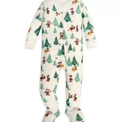 Best * Mickey Mouse And Friends Holiday Stretchie Sleeper For Baby