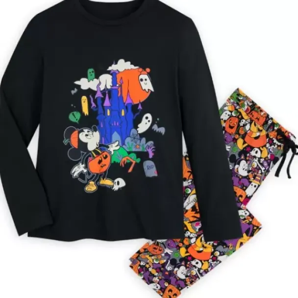 Discount * Mickey Mouse And Friends Halloween Pajama Set For Men