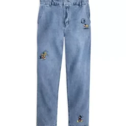 New * Mickey Mouse And Pluto Relaxed Fit Denim Pants For Men By Our Universe