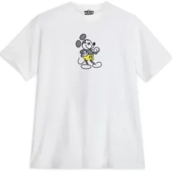 Hot * Mickey Mouse Genuine Mousewear T-Shirt For Adults – White