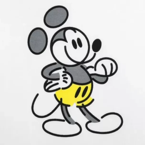 Hot * Mickey Mouse Genuine Mousewear T-Shirt For Adults – White