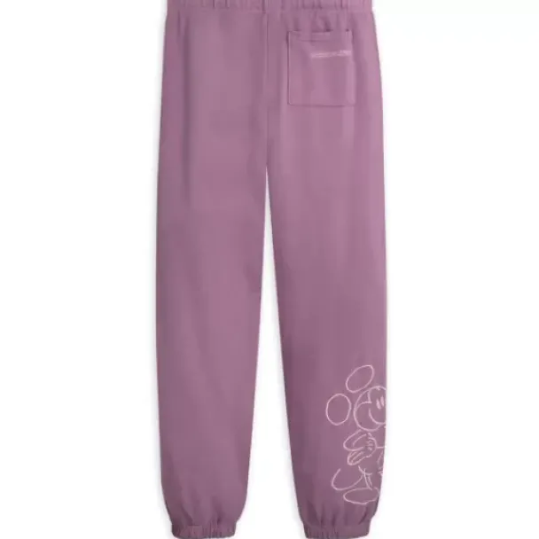 Clearance * Mickey Mouse Genuine Mousewear Sweatpants For Adults – Plum