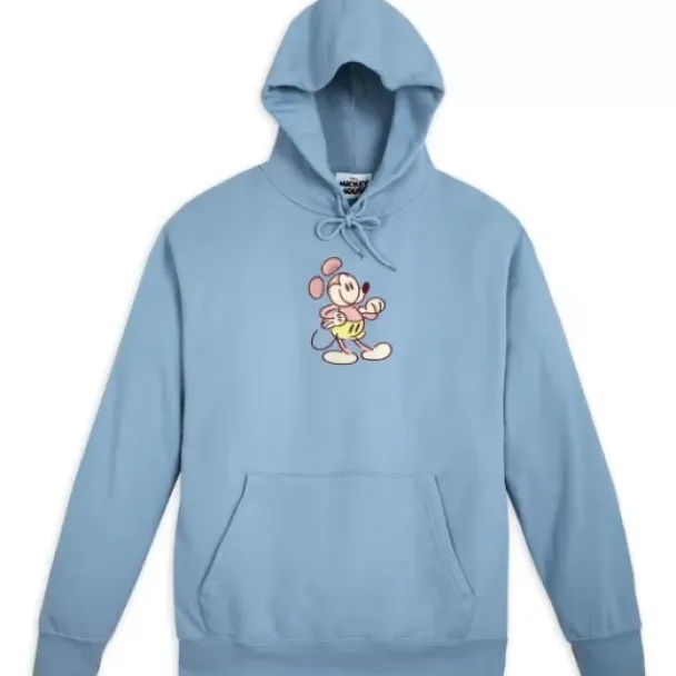 Hot * Mickey Mouse Genuine Mousewear Pullover Hoodie For Adults – Blue