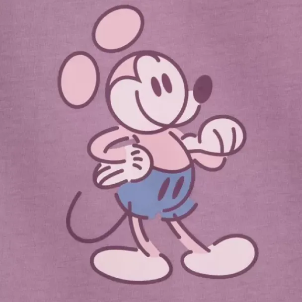 Discount * Mickey Mouse Genuine Mousewear T-Shirt For Adults – Plum