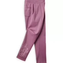Clearance * Mickey Mouse Genuine Mousewear Jogger Sweatpants For Women – Plum