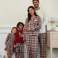 Sale * Mickey Mouse Holiday Plaid Sleep Set For Kids