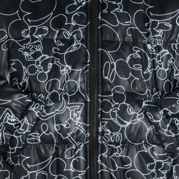 Hot * Mickey Mouse Hooded Puff Jacket