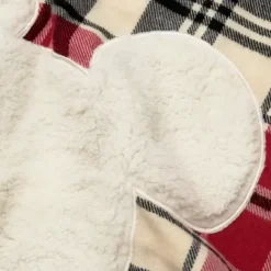 New * Mickey Mouse Icon Throw Plaid Manta