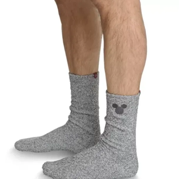 New * Mickey Mouse Socks For Men By Barefoot Dreams – Light Gray