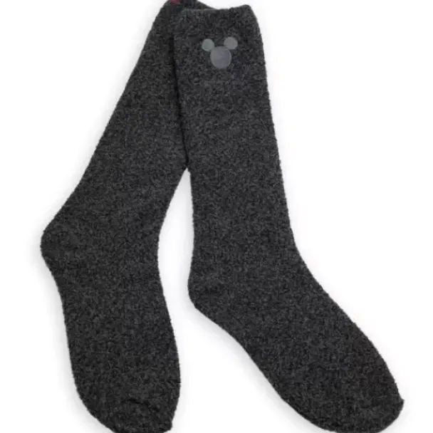 New * Mickey Mouse Socks For Men By Barefoot Dreams – Dark Gray