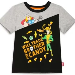 Outlet * Thor And Loki Halloween Fashion T-Shirt For Kids